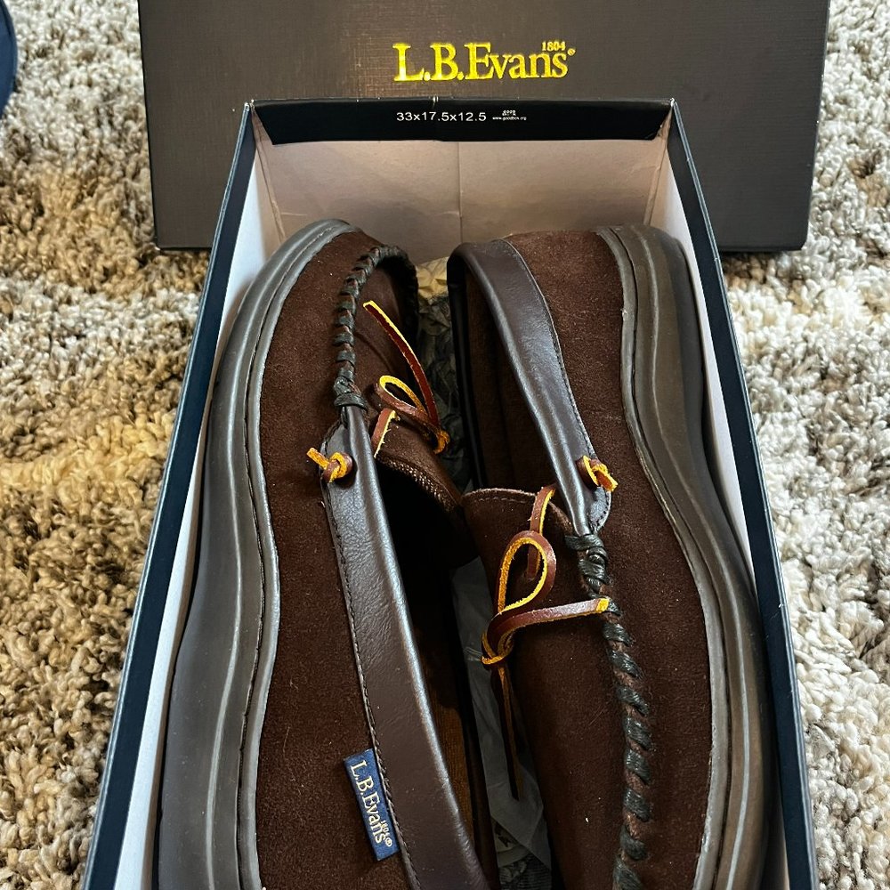 New L.B. Evans Atlin' Moccasin Size 11 (Never Worn)